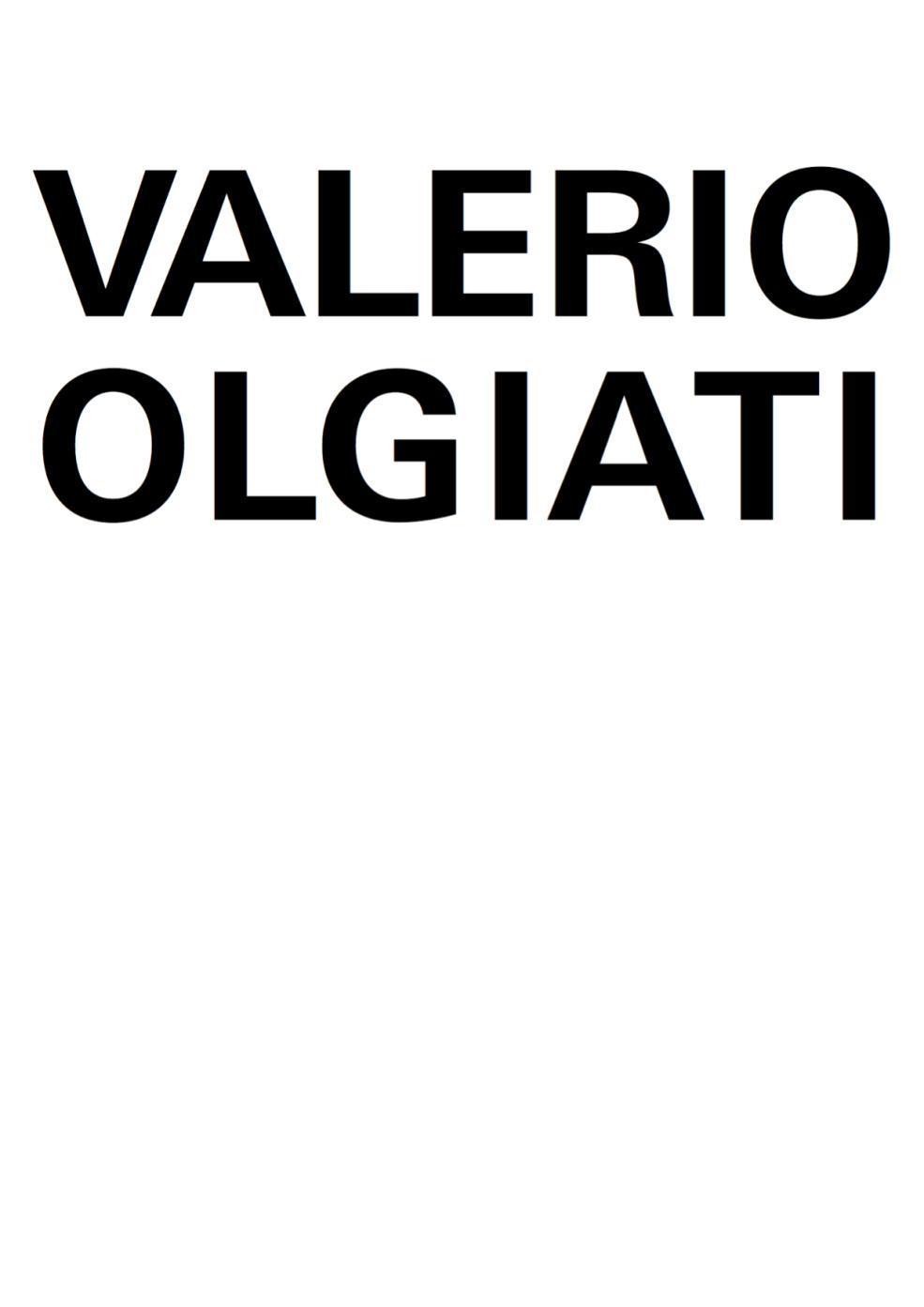 Enlarged view: Valerio Olgiati