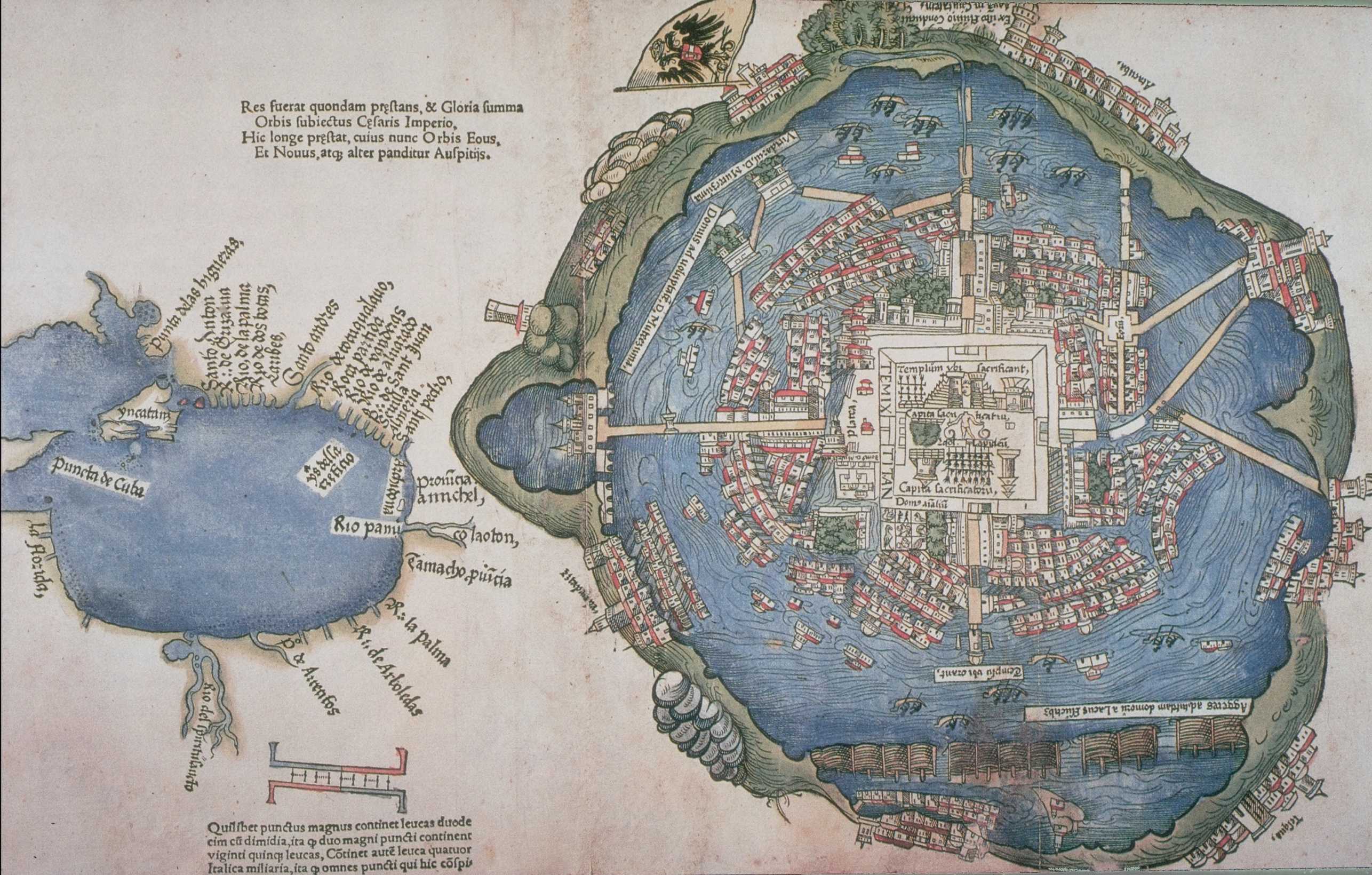 Nuremberg Map of Tenochtitlan, 1524