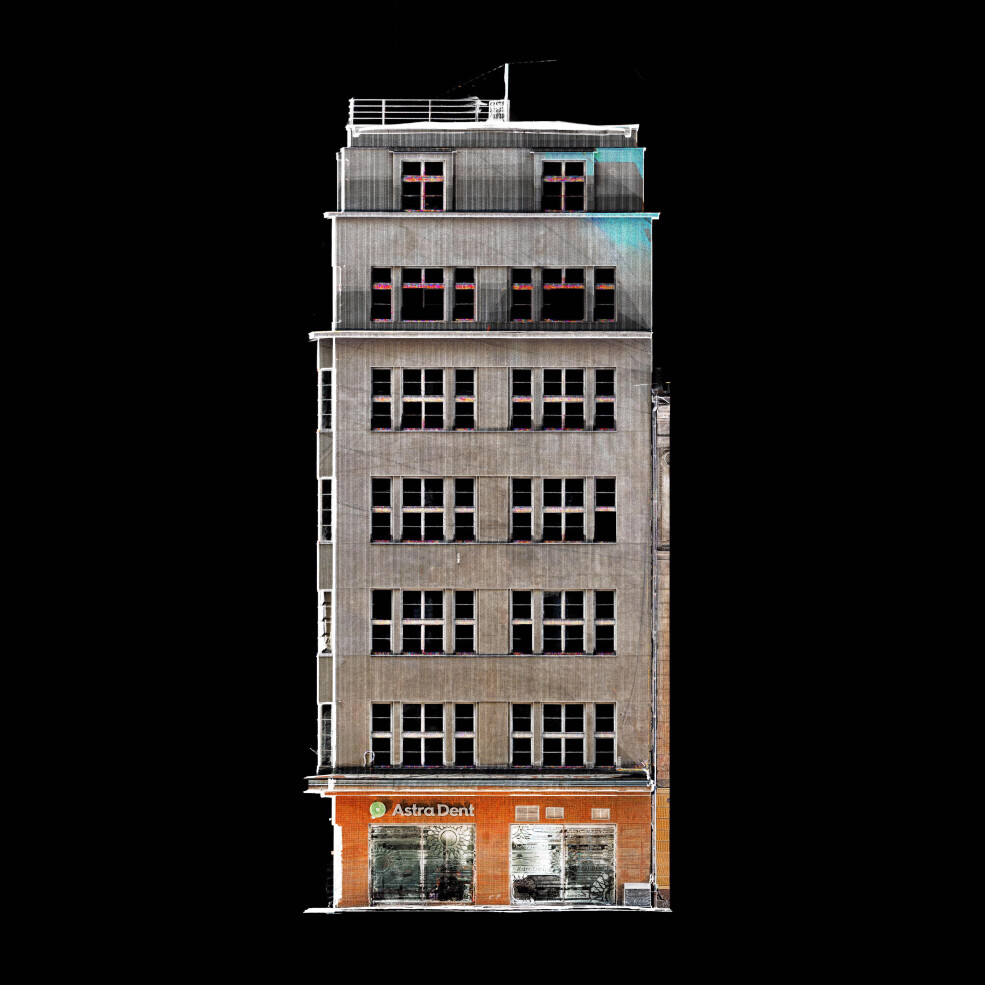 Vergrösserte Ansicht: Screenshot of 3D model of Trade Union's Building in Lviv, Ukraine, made by Skeiron and Kharkiv School of Architecture