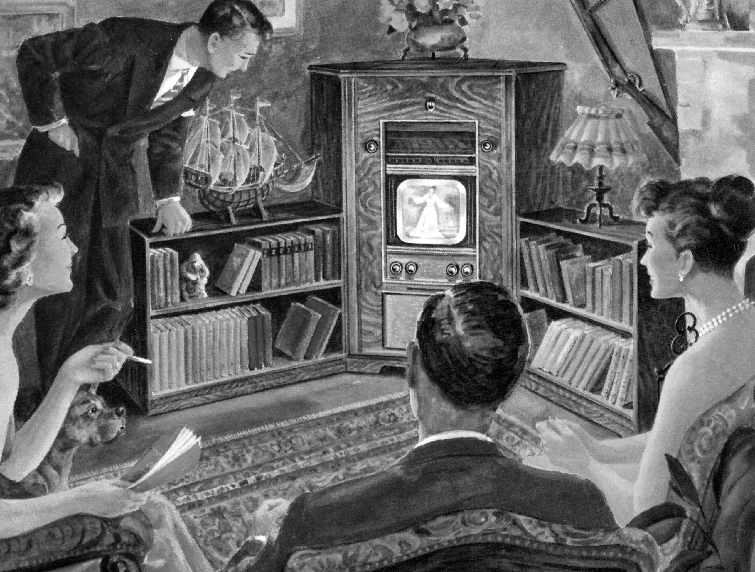 Werbung von Radio TV Steiner AG für Fernseher aus dem Jahr 1952 in der Schweiz